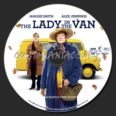 The Lady In The Van dvd label