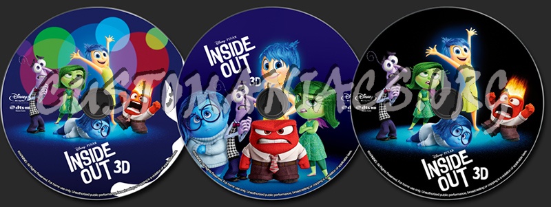 Inside Out (3D) blu-ray label