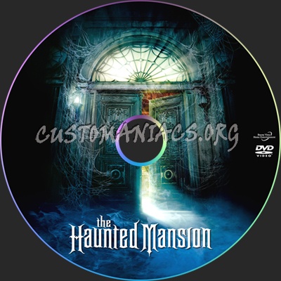 The Haunted Mansion dvd label