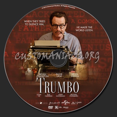 Trumbo (2015) dvd label