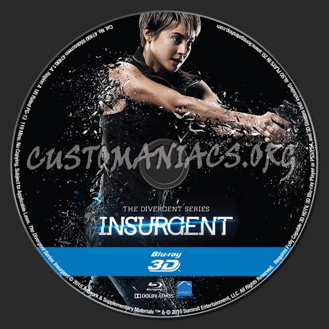 Insurgent 3d blu-ray label