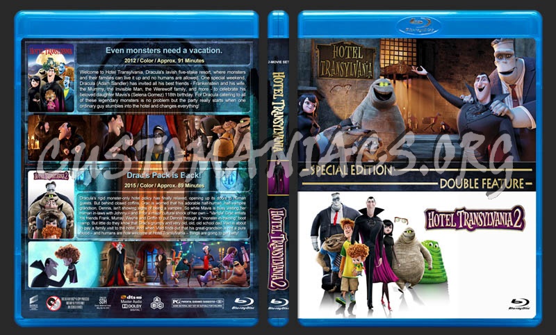 Hotel Transylvania Double Feature blu-ray cover