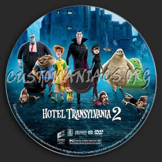 Hotel Transylvania 2 dvd label