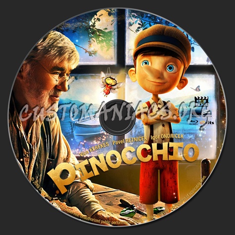 Pinocchio (2015) blu-ray label