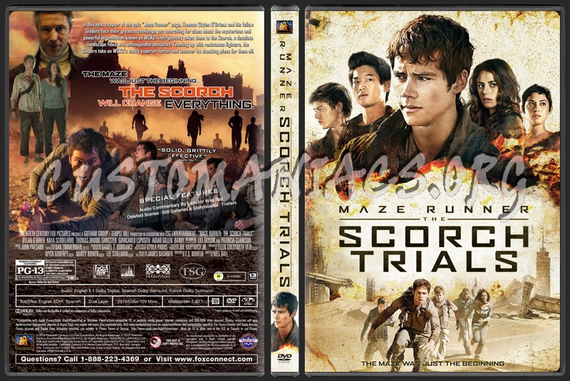 Maze Runner: The Scorch Trials dvd cover