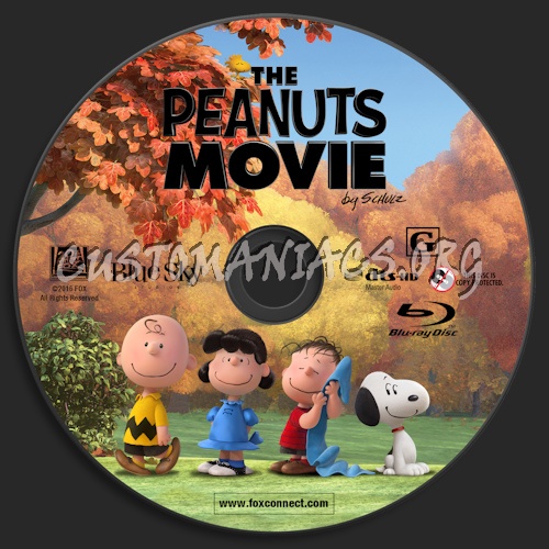 The Peanuts Movie blu-ray label