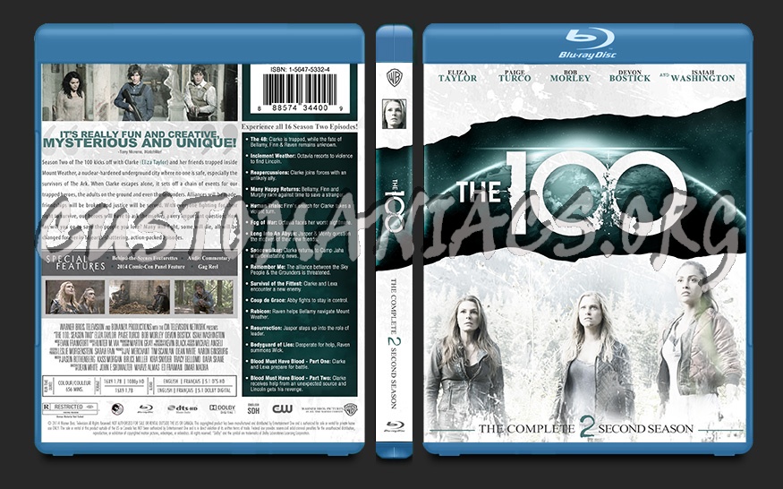The 100 Season 2 blu-ray cover