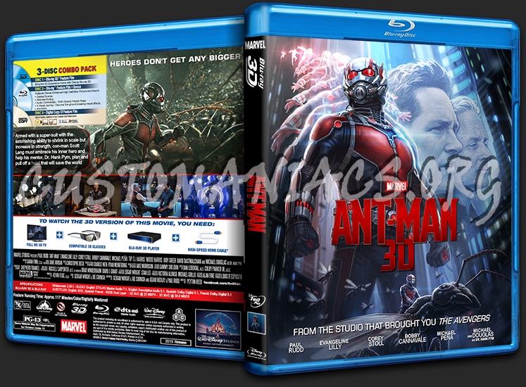 Ant-Man 3D blu-ray cover