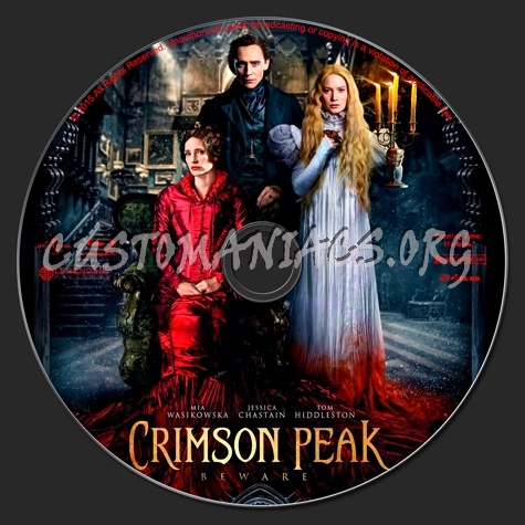 Crimson Peak blu-ray label