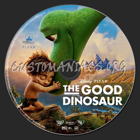 The Good Dinosaur dvd label