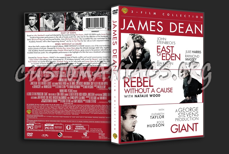 James Dean 3-Film Collection dvd cover