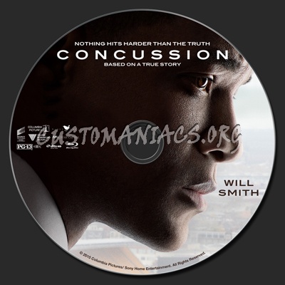 Concussion (2015) blu-ray label