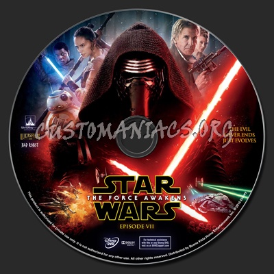 Star Wars: The Force Awakens (Episode VII) dvd label