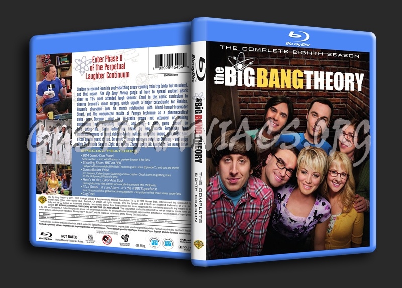 The Big Bang Theory Season 8 blu-ray cover