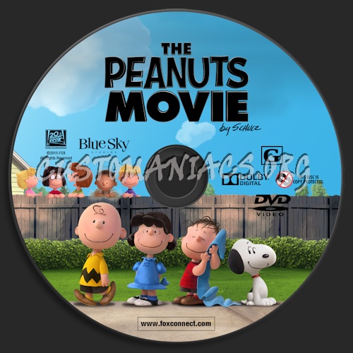 The Peanuts Movie dvd label
