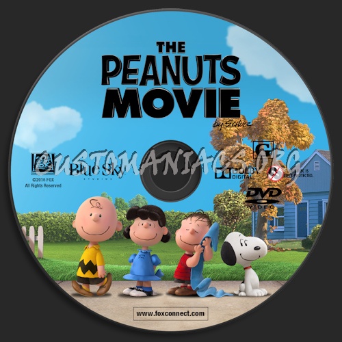 The Peanuts Movie dvd label