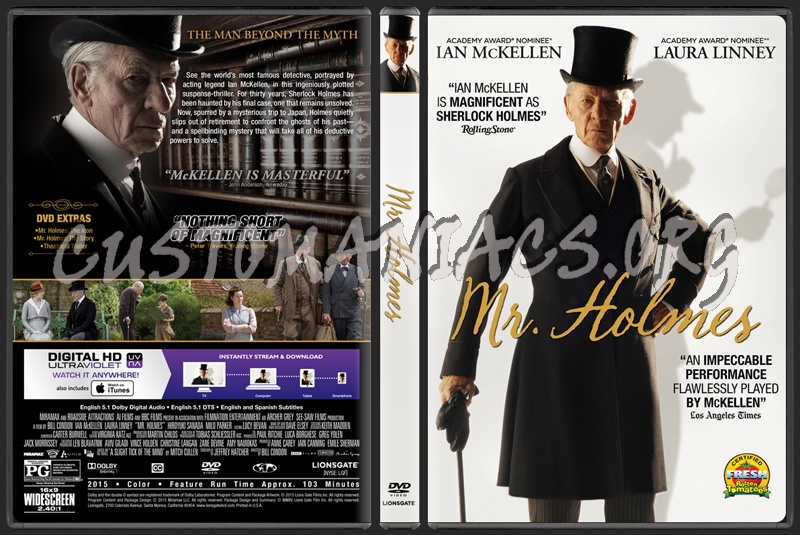 Mr. Holmes dvd cover