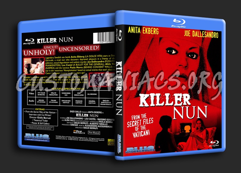 Killer Nun blu-ray cover