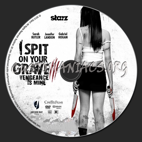 I Spit on Your Grave 3: Vengeance is Mine dvd label