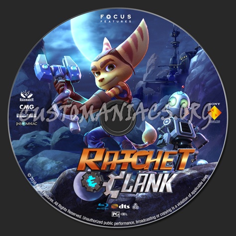 Ratchet and Clank blu-ray label