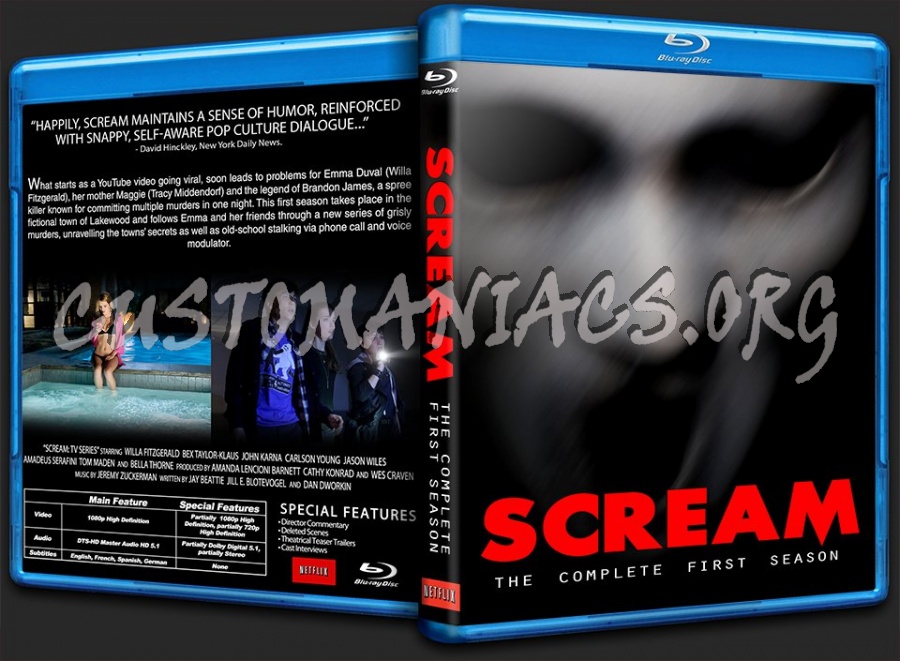 statistics Elusive lifetime Scream: Season One (TV Series) blu-ray cover - DVD Covers & Labels by  Customaniacs, id: 231837 free download highres blu-ray cover