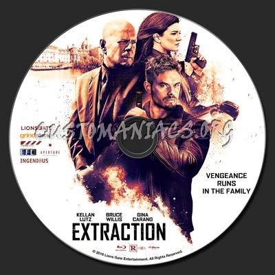 Extraction (2016) blu-ray label