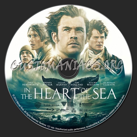 In the Heart of the Sea blu-ray label