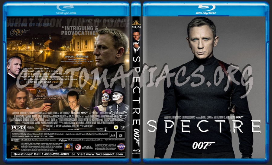 Spectre dvd cover