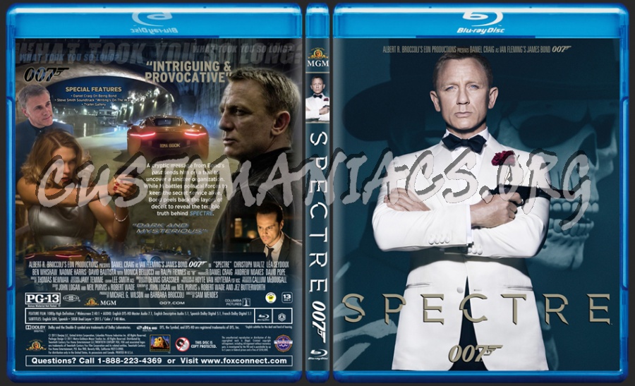 Spectre dvd cover