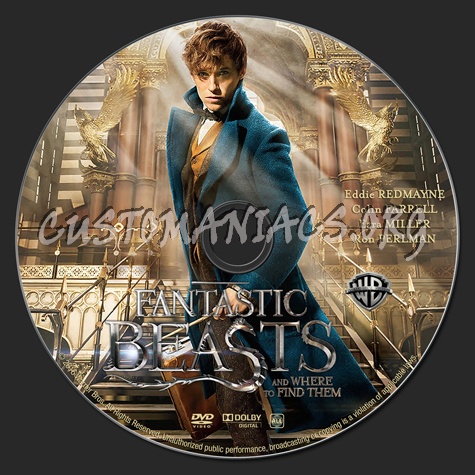 Fantastic Beasts and Where to Find Them dvd label