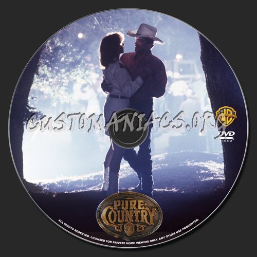 Pure Country dvd label