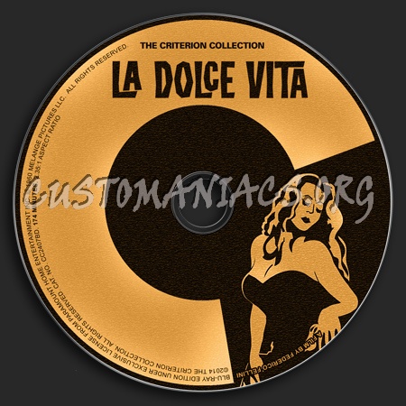 733 - La Dolce Vita dvd label