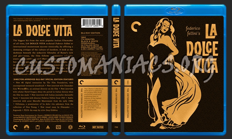 733 - La Dolce Vita blu-ray cover