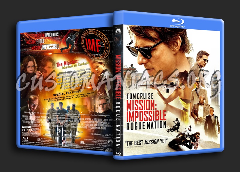 Mission: Impossible - Rogue Nation dvd cover