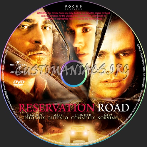 Reservation Road dvd label