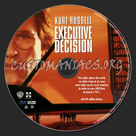 Executive Decision blu-ray label