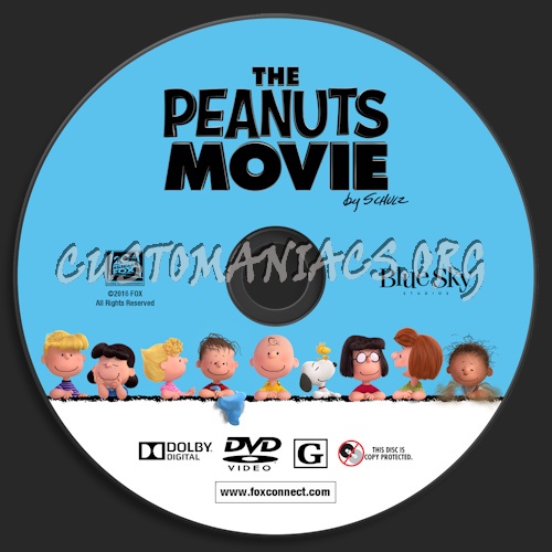 The Peanuts Movie dvd label
