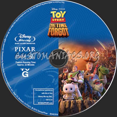 Toy Story That Time Forgot blu-ray label