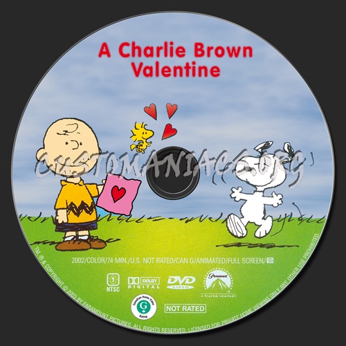 A Charlie Brown Valentine dvd label