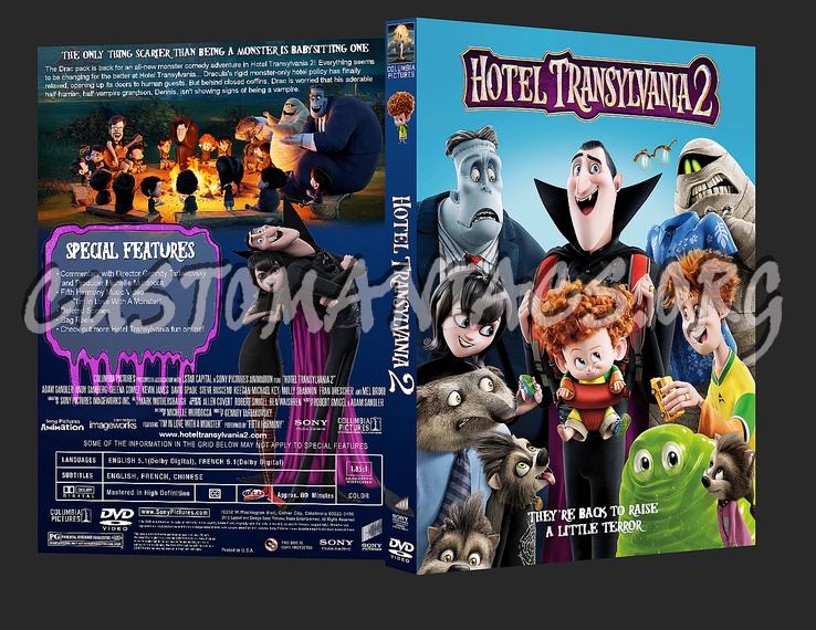Hotel Transylvania 2 dvd cover