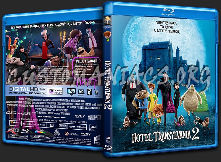 Hotel Transylvania 2 blu-ray cover