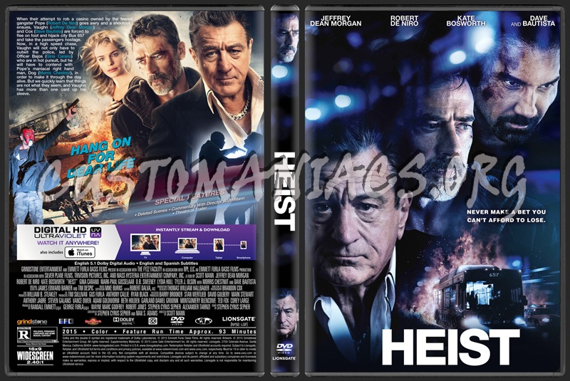 Heist (2015) dvd cover