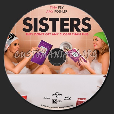 Sisters (2015) blu-ray label