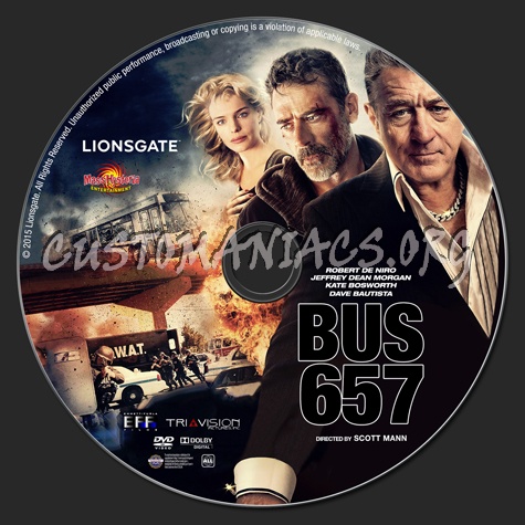 Heist (aka: Bus 657) dvd label
