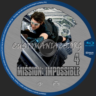 Mission Impossible disc set blu-ray label