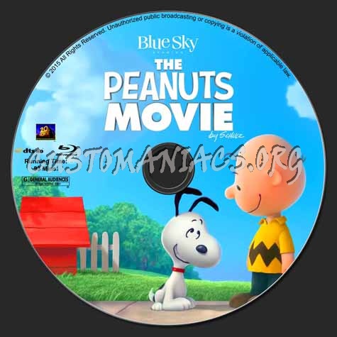 The Peanuts Movie blu-ray label