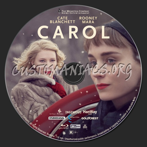 Carol blu-ray label