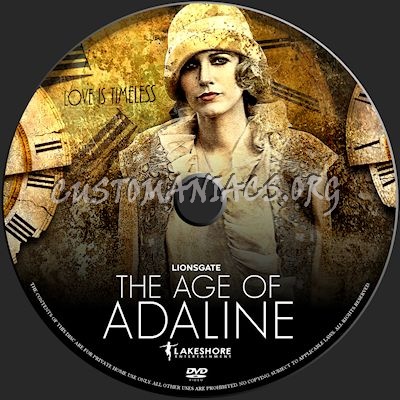 The Age of Adaline dvd label