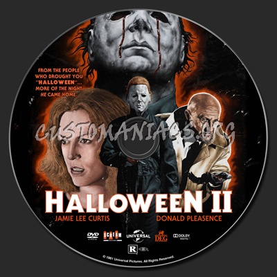 Halloween 2 (1981) dvd label