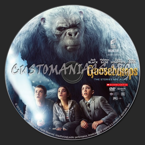 Goosebumps dvd label